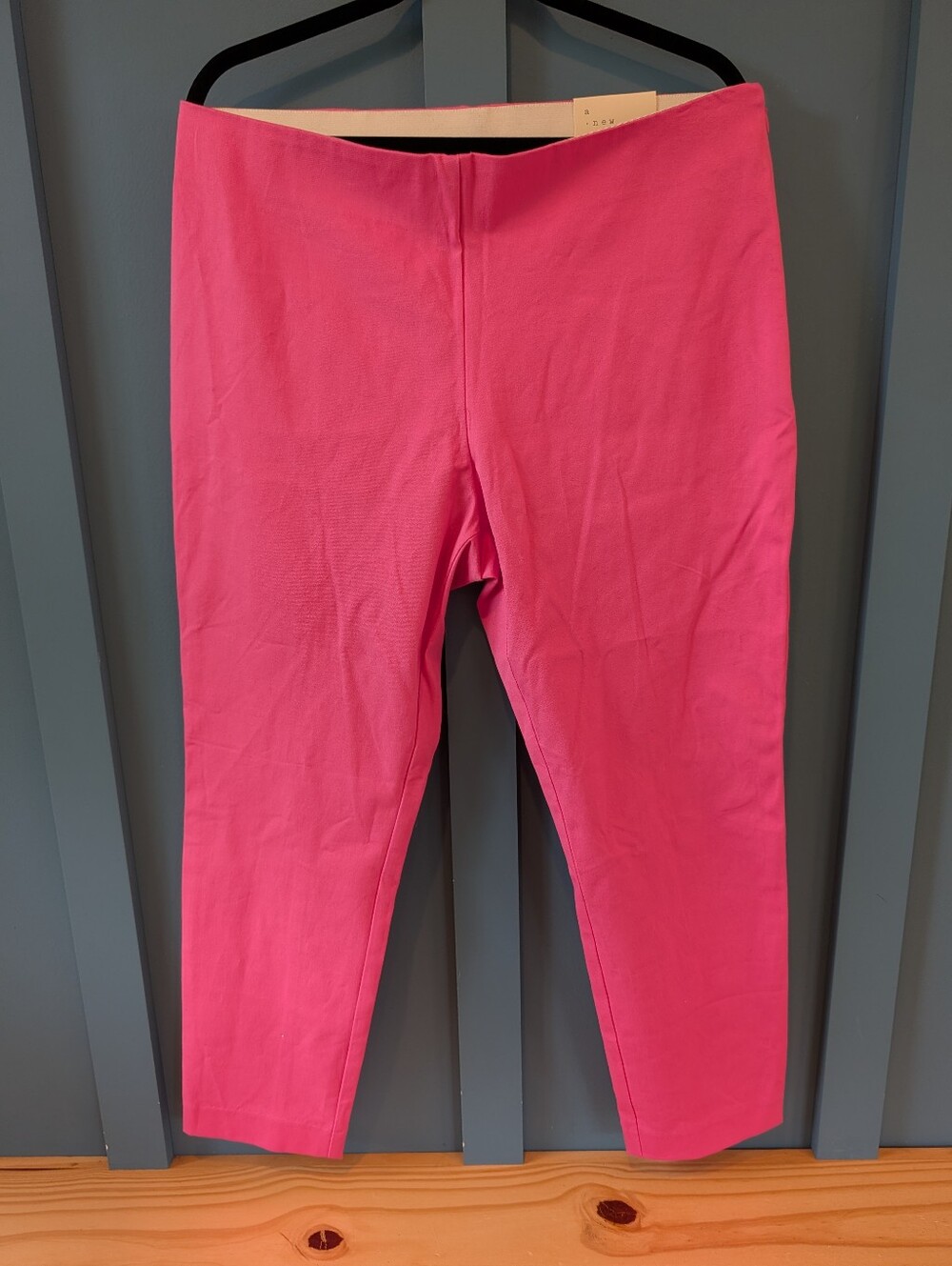 Pink Pull On Ankle Pants